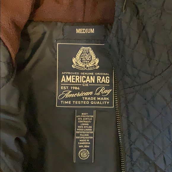 Red(dingy brown) (blue diamond accent) jacket - Picture 2 of 4